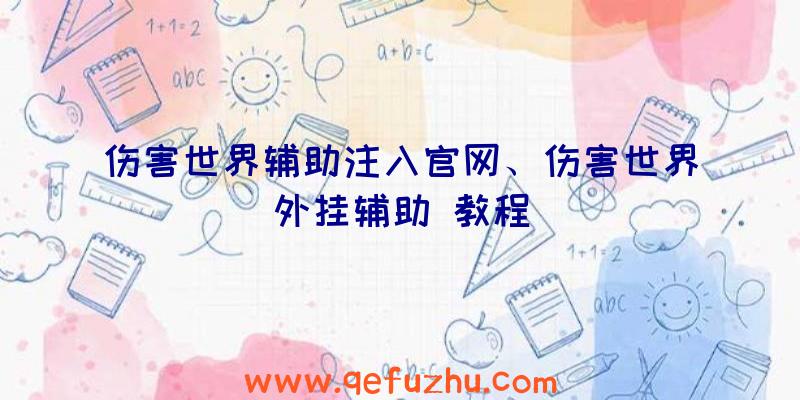 伤害世界辅助注入官网、伤害世界外挂辅助